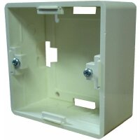 1PROTEC Aufputz-Gehäuse perlweiss 80x80mm RAL1013...