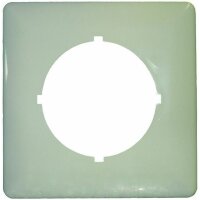 1PROTEC Abdeckrahmen perlweiss 80x80mm RAL1013 für...