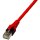 1PROTEC Patchkabel halogenfrei rot PPK6A Cat6A-ISO 4P26 S/FTP 2xRJ45 0,5m