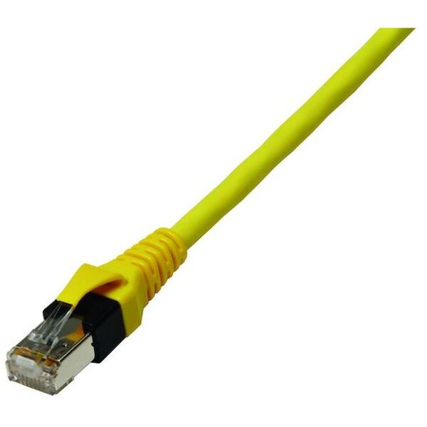 1PROTEC Patchkabel halogenfrei gelb PPK6A Cat6A-ISO 4P26 S/FTP 2xRJ45 0,5m