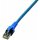 1PROTEC Patchkabel halogenfrei blau PPK6A Cat6A-ISO 4P26 S/FTP 2xRJ45 0,5m