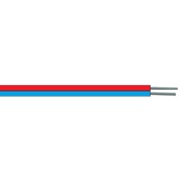 NEUT Schaltdraht Eca YV 2x0,6/1,1 RG100m rot/blau