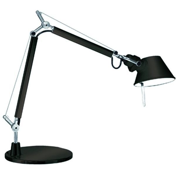 Artemide Tischleuchte Tolomeo Micro Body mit Tischfuss schwarz