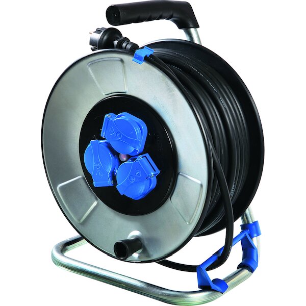 PROTEC Kabeltrommel PKTS25 Stahlblech 25m H07RN-F 3G1,5