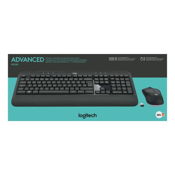 LogitechTECH Maus + Tastatur MK540 Combo kabellos