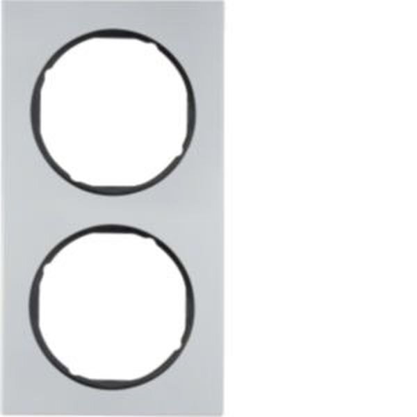 Berker Rahmen 10122284 alu/schwarz