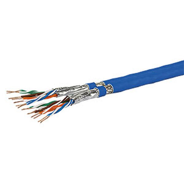 METZ Datenkabel Cat7A-ISO blau GC1300 pro22 S/FTP 2x4P LSHF-FR TR500m