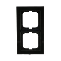 Busch-Jaeger Abdeckrahmen 1722-245 2-fach Glas schwarz