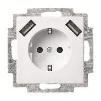 Busch-Jaeger Doppelsteckdose SCHUKO 20 EUCB2USB-914 2x...