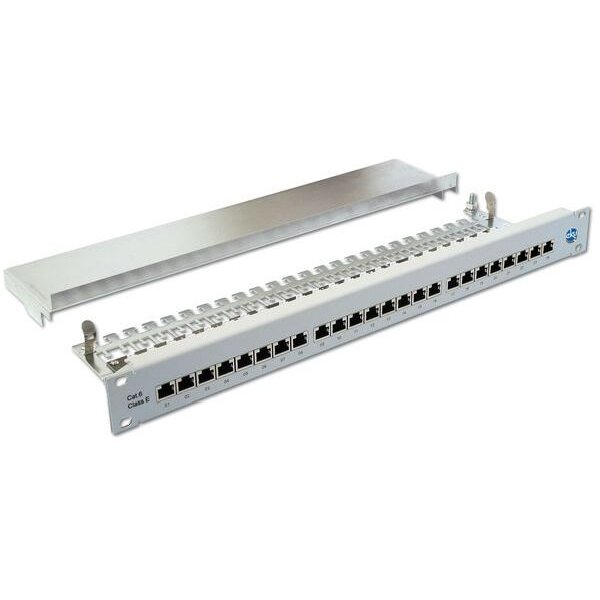 EKU EasyLink Patchpanel Cat.6 / ClassE 24xRJ45 1HE RAL7035