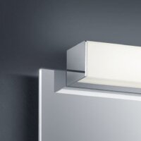 Helestra LED-Spiegelleuchte LB22 24lm 2900K schwarz-matt 1200x40mm IP44