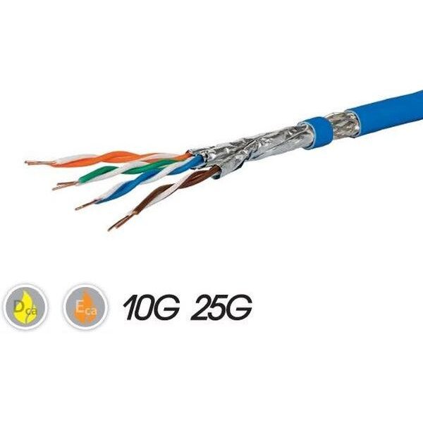 METZ Datenkabel Cat7A-ISO blau GC1300 pro22 S/FTP 1x4P LSHF-FR TR1000m