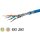 METZ Datenkabel Cat7A-ISO blau GC1300 pro22 S/FTP 1x4P LSHF-FR TR1000m