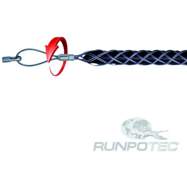 Runpotec Kabelziehstrumpf mit Drallausgleich M6 25-31mm