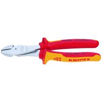 Knipex Kraftseitenschneider chrom isol. 200mm VDE 1000V