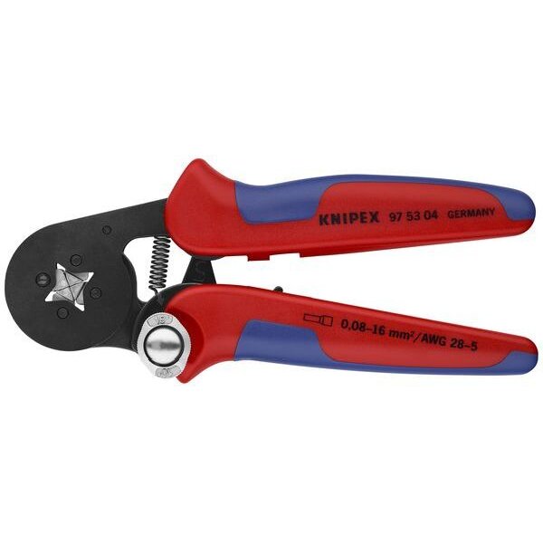 Knipex Aderendhülsenzange brün. Isol. 180mm 0,08-10mm²