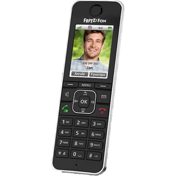 AVM DECT Komforttelefon 20002964 FRITZ!Fon C6 Black Edition