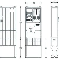 UESA Zähleranschlusssäule ZAS1-FL-S...