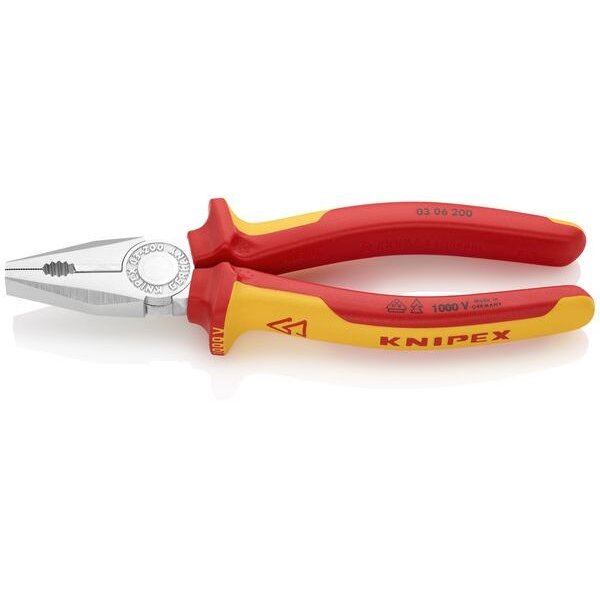 Knipex Kombizange chrom isol. 200mm VDE 1000V