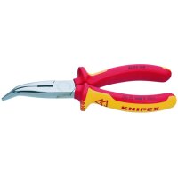 Knipex VDE Flachrundzange 25 26 160 mit Schneide gebogen
