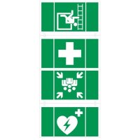 RP-Technik Piktogrammset KS4HELP Erste Hilfe 4x2 für...