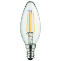 PROTEC LED-Leuchtmittel LB22 PLED C35F 4W Kerze Filament...