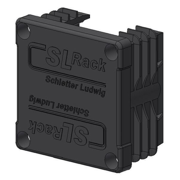 SL Rack Kunststoff-Endkappe RAIL 40 schwarz