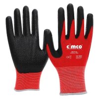 Cimco Arbeitshandschuh Grip Flex schwarz/rot...