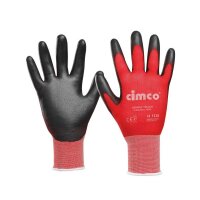 Cimco Arbeitshandschuh Skinny Touch grau/rot...