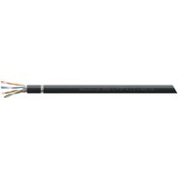 EKU Datenkabel Cat7 schwarz ekuOutLan1000 4x2xAWG23 S-FTP