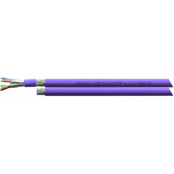 EKU Datenkabel Cat7A LS0H-1 violett ekuMaxx1200Pro S-FTP 2x(4x2xAWG22) TR500