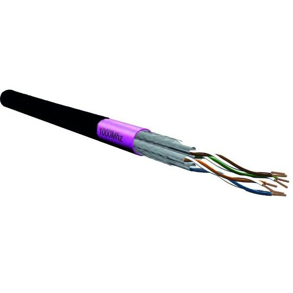 Elmat Datenkabel PE Mantel Cat7 1000MHz S/FTP 4x2xAWG23/1 TR1000m schwarz