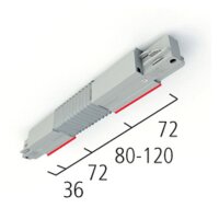 Eutrac Flex-Verbinder 3-Phasen Aufbau weiss