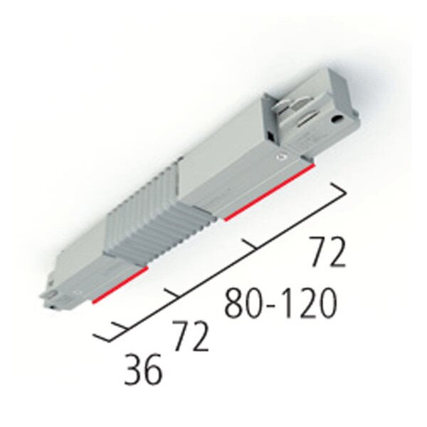 Eutrac Flex-Verbinder 3-Phasen Aufbau grau