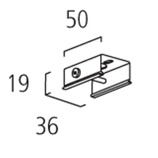 Eutrac Pendelclip LB22 f.Seil o. Pendelaufhängung verkehrsweiß