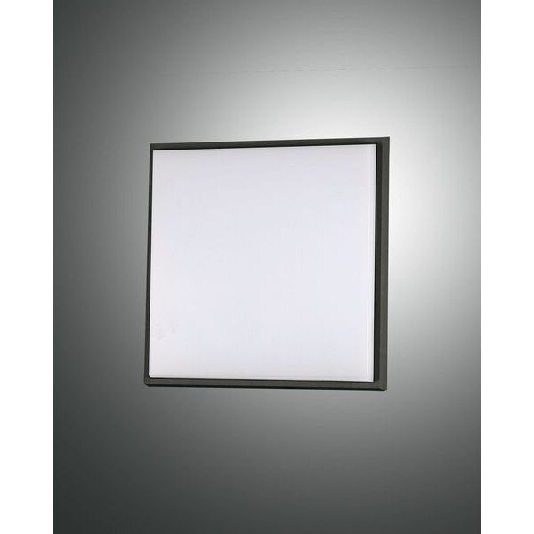 Fabas Luce LED-Deckenleuchte LB22 alu schwarz,10W 900lm 3000K