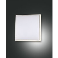 Fabas Luce LED-Deckenleuchte LB22 alu weiß 10W 3000K