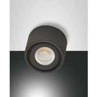 Fabas Luce LED-Wand- / Deckenleuchte LB22 anthrazit 6W 3000K