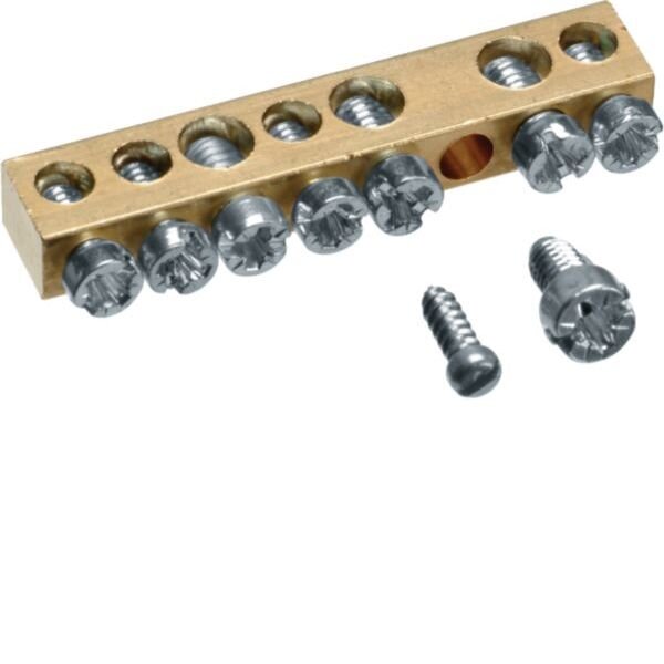 Hager Messingschiene K142D 49mm 7Klemmstellen