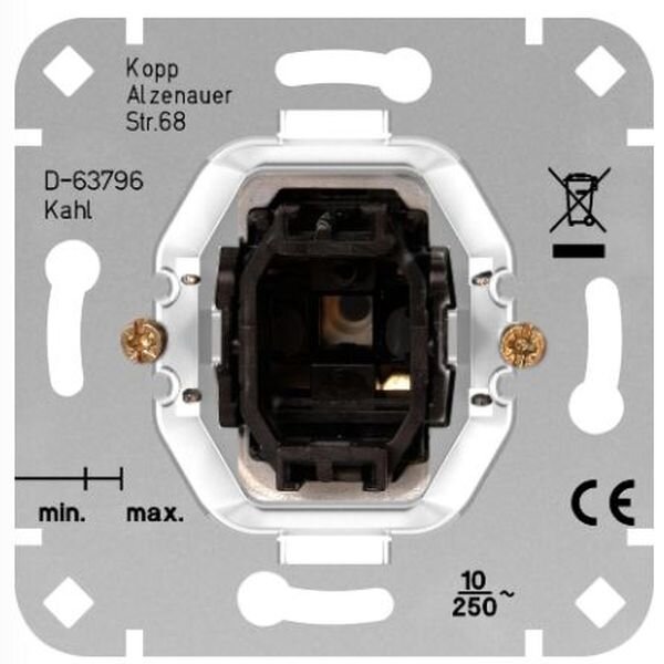 KOPP Aus-/Wechselschalter Sockel ohne Abdeckung