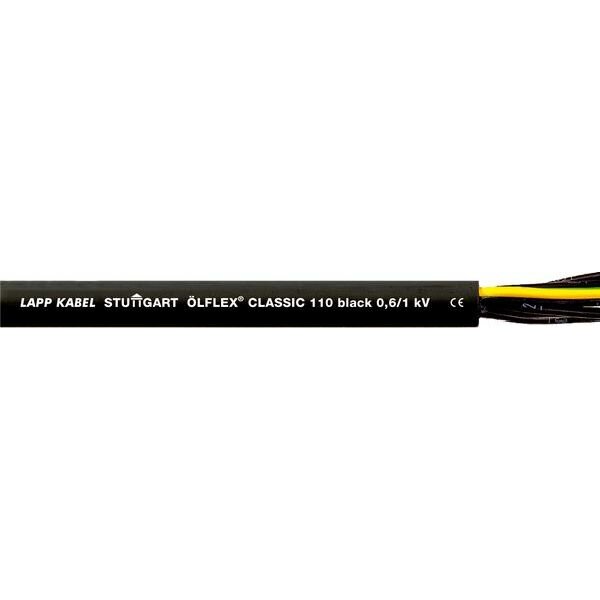LAPP PVC-Steuerleitung mit Schutzleiter ÖLFLEX CLASSIC 110 schwarz 4G2,5 TR500m