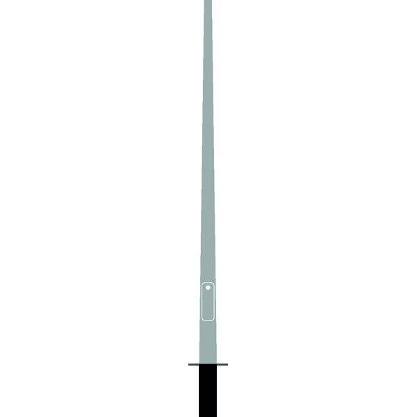Metalogalva Aufsatzmast 4,0/60 konisch rund Gesamt: 4,8m