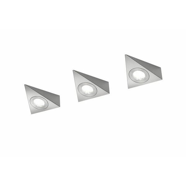 Trio Leuchten LED-Unterbauleuchte LB22 3x3W nickelmatt