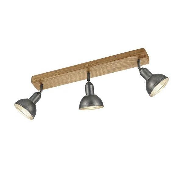 Trio Leuchten LED-Deckenleuchte LB22 Holz/metall excl.3xE14 max.40W