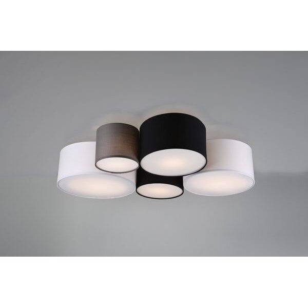 Trio Leuchten Deckenleuchte LB22 multicolor ws gr sw excl.5 x E27 max.42W