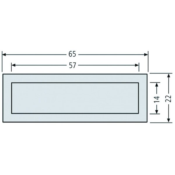 RENZ Kombitaster LIRA weiss Mass: 65x22mm