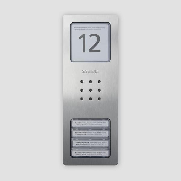 Siedle Gehäuse-Oberteil CA 812-4/CA 850-4 E Edelstahl Audio