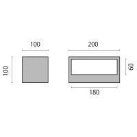 Spittler LED-Wandleuchte LB22 QUAS.20 LED-12,5W 4K TECH GR3