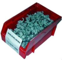 SWG Nagelschellenbox 250Stck 7-11mm Grau Nagel 35mm