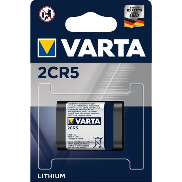 Varta Photo Batterie 2 CR 5 06203 Lithium 1600mAh 1Blister (MHD)